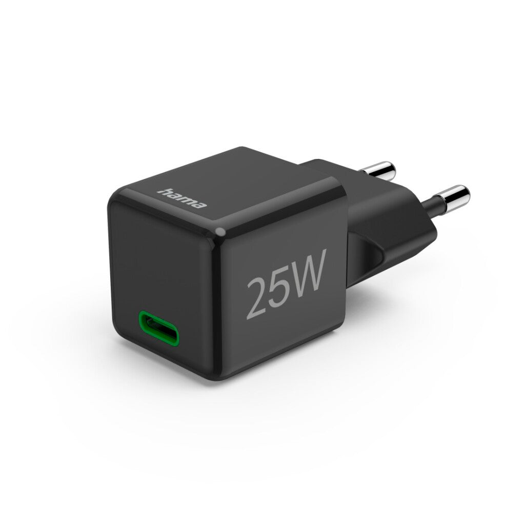 Hama Snellader 25W Usb-C Pd/Qualcomm Zwart
