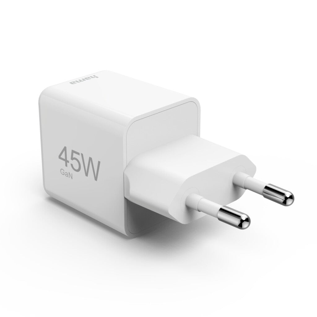Hama Snellader Usb-C Pd/Qc/Gan Super-Mini-Charger 45 W Wit