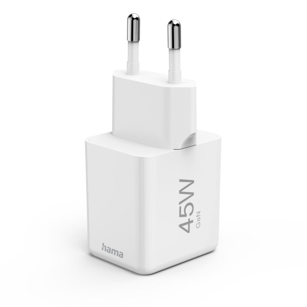 Hama Snellader Usb-C Pd/Qc/Gan Super-Mini-Charger 45 W Wit