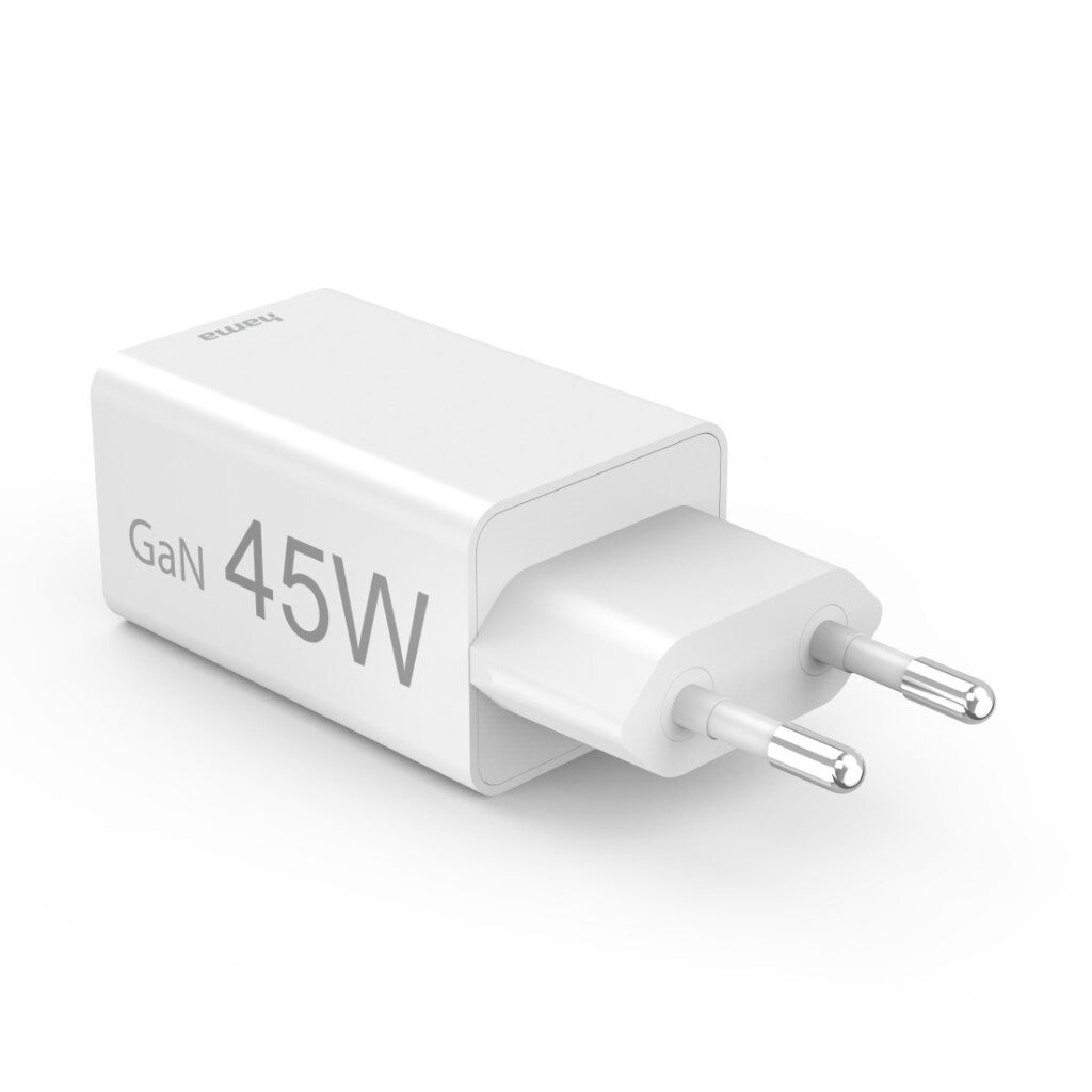 Hama Snellader 1X Usb-C Pd 1X Usb-A Qc 45W Wit