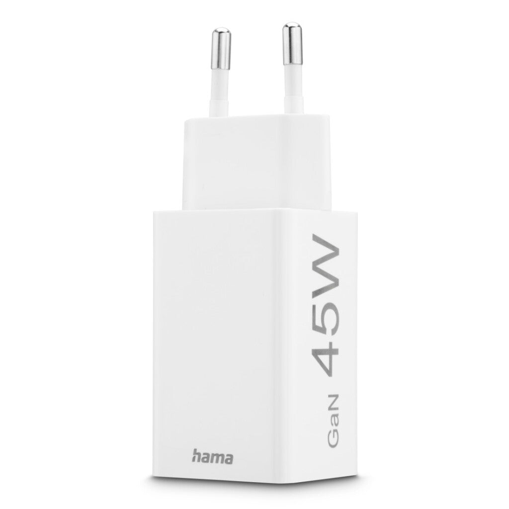 Hama Snellader 1X Usb-C Pd 1X Usb-A Qc 45W Wit