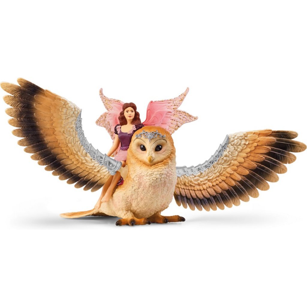 Schleich Bayala Fee Tijdens De Vlucht Op Glam-Owl
