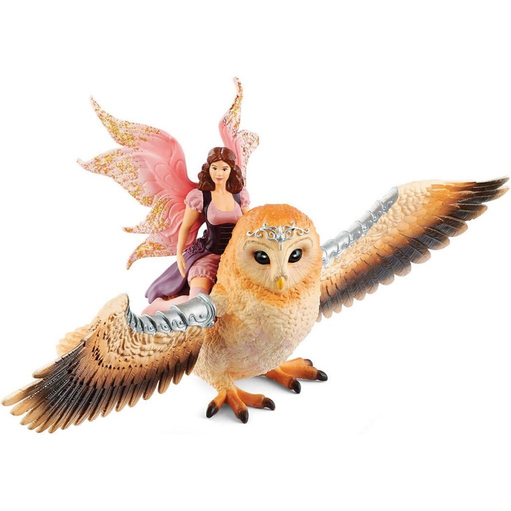 Schleich Bayala Fee Tijdens De Vlucht Op Glam-Owl