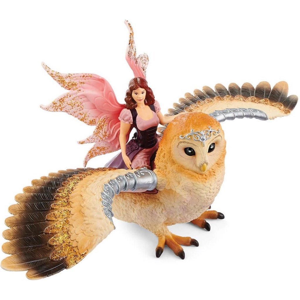 Schleich Bayala Fee Tijdens De Vlucht Op Glam-Owl