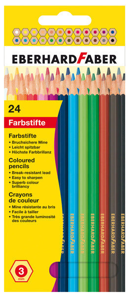 Eberhard Faber Ef-514824 Kleurpotlood Kid 17,5Cm Etui À 24 Stuks Assorti Kleuren