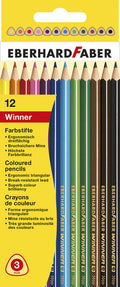 Eberhard Faber Ef-511412 Kleurpotlood Winner Driekantig Assorti Etui À 12 Stuks