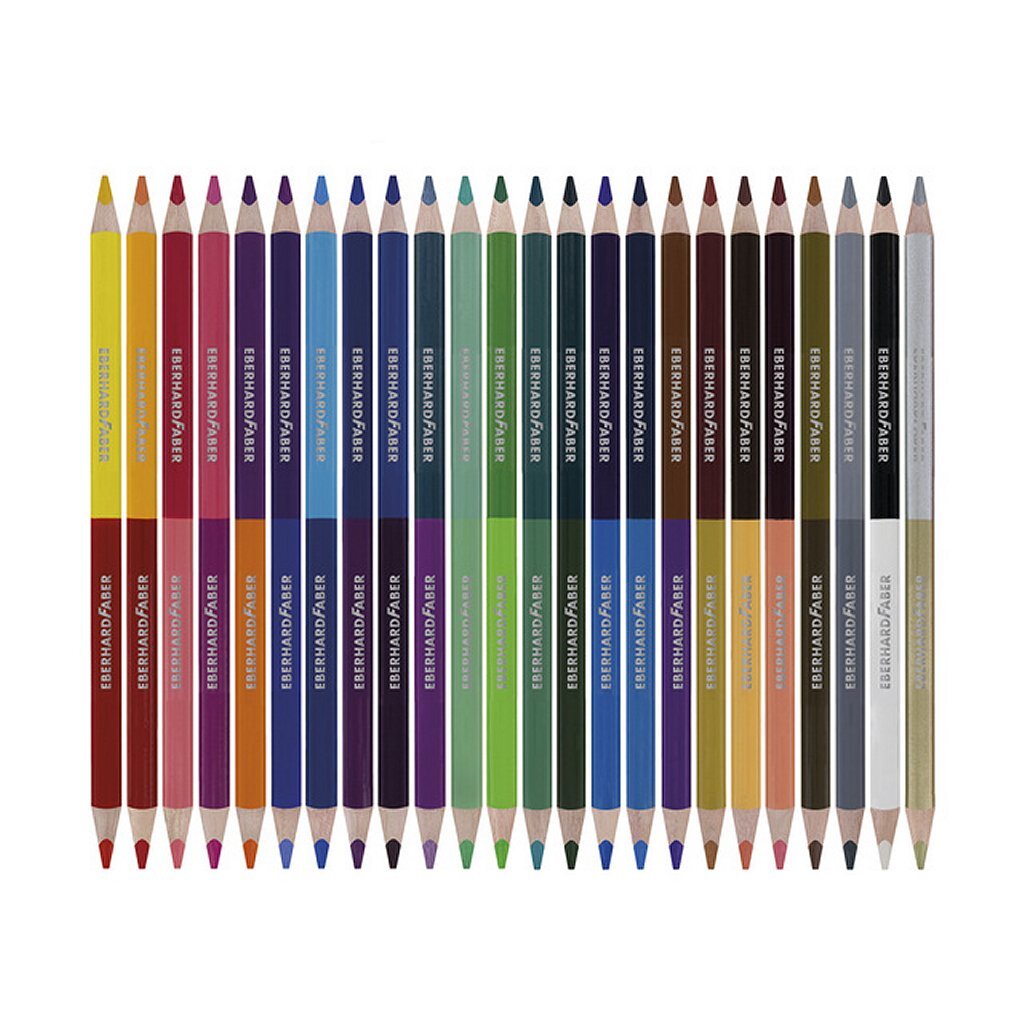 Eberhard Faber Ef-514822 Kleurpotloden 2-Zijdig 24 Stuks 48 Kleuren