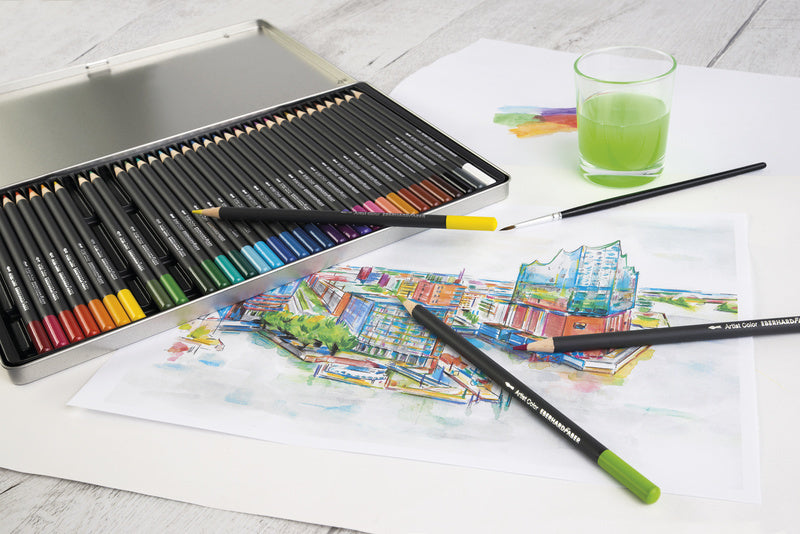 Eberhard Faber Ef-516025 Aquarelpotlood Metalen Etui A 24 Stuks