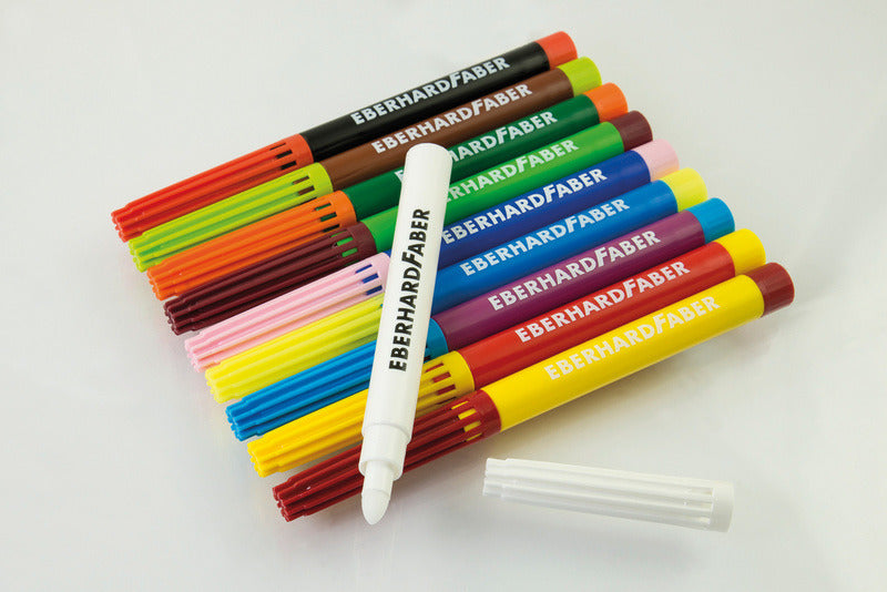 Eberhard Faber Ef-551010 Viltstift Magic Marker 9 Kleuren En 1 Tovermarker