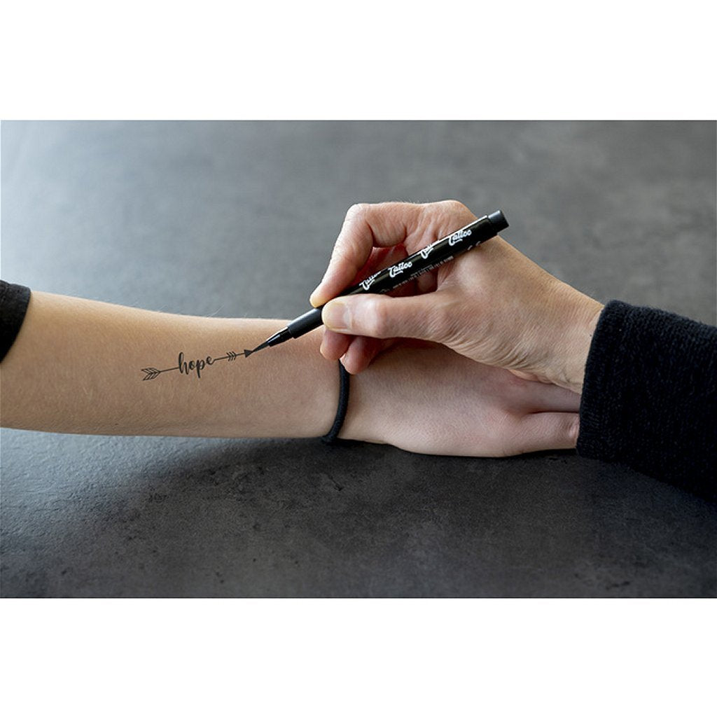 Eberhard Faber Ef-559506 Tattoo Marker Skinlettering 4 Stuks Zwart