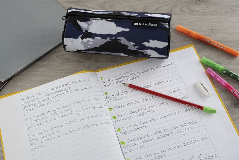 Eberhard Faber Ef-577493 Etui Leeg Jumbo Camouflage Blauw/Grijs