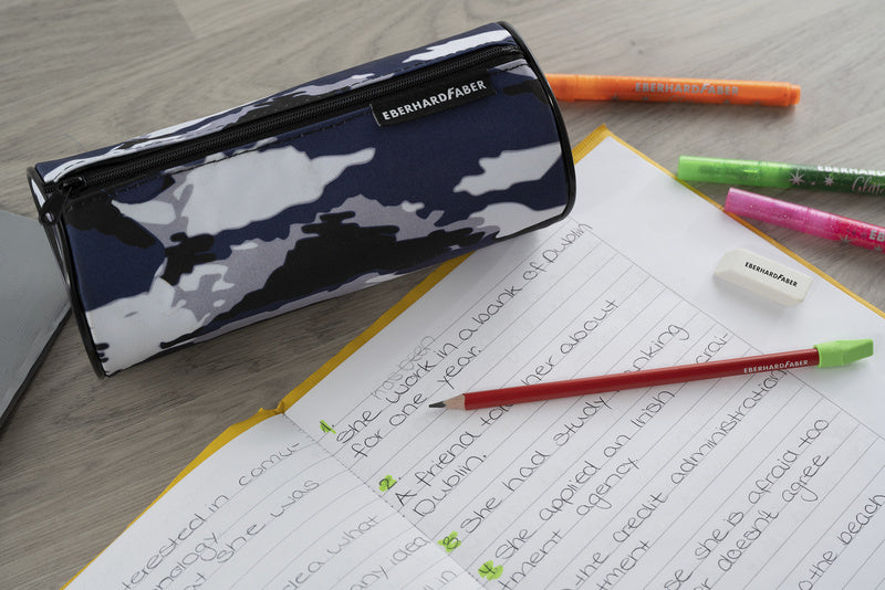 Eberhard Faber Ef-577493 Etui Leeg Jumbo Camouflage Blauw/Grijs