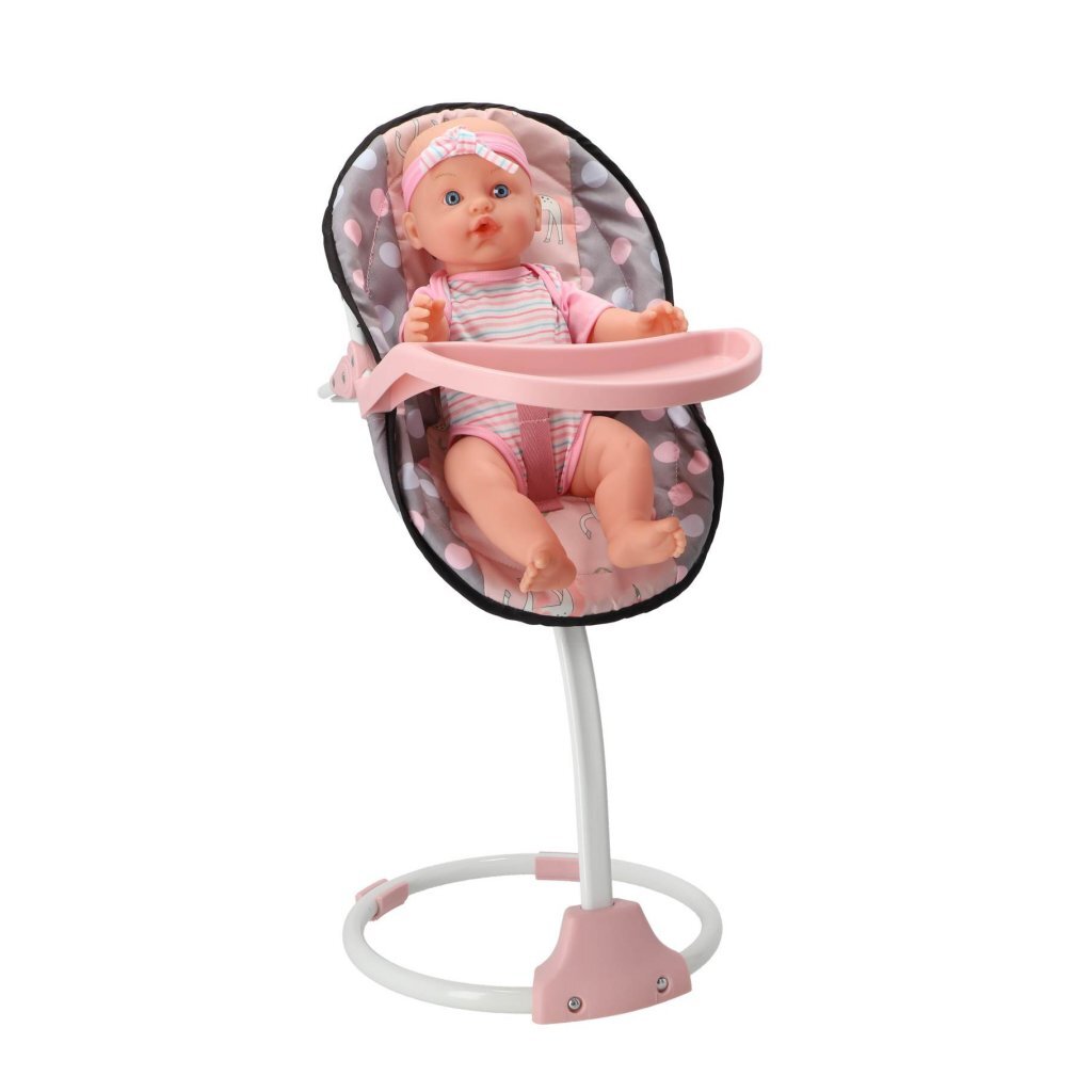 Overige Merken 3In1 Poppenstoel 42X40X40 Cm Grijs/Roze