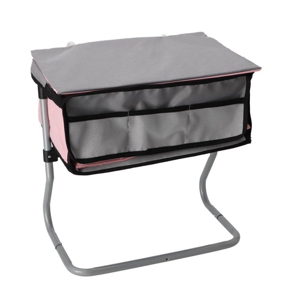 Overige Merken Poppen Verzorgingstafel 39X25X39 Cm Grijs/Roze