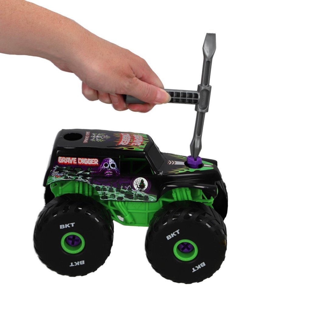 Monster Jam Mechanix Build And Re-Build Grave Digger 1:18