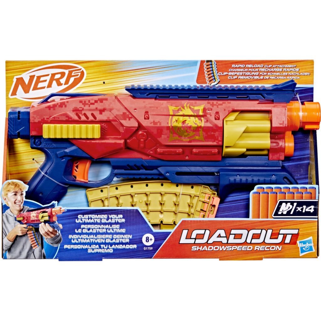 Nerf Load Out Shadowspeed Recon Blaster + 14 Darts