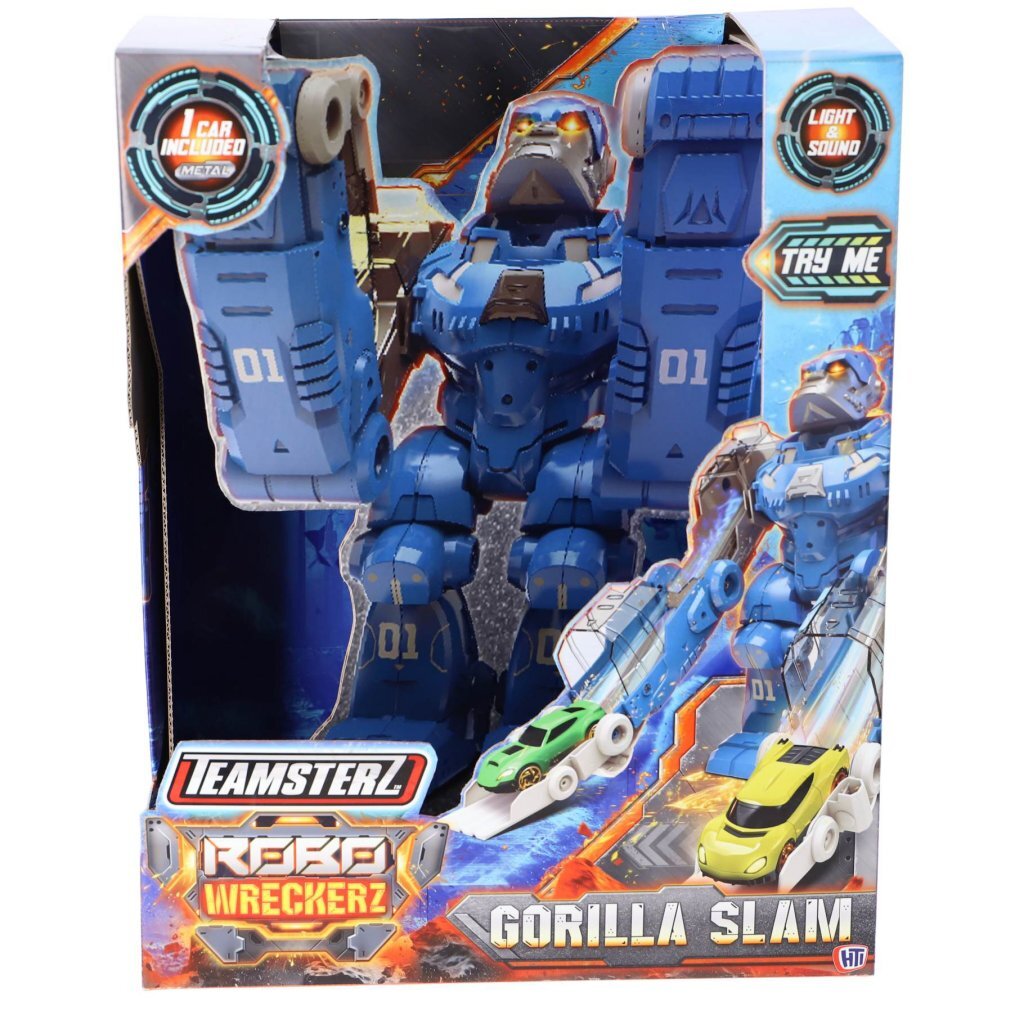 Overige Merken Teamsterz Robot Gorilla Auto Lanceerder + Licht En Geluid