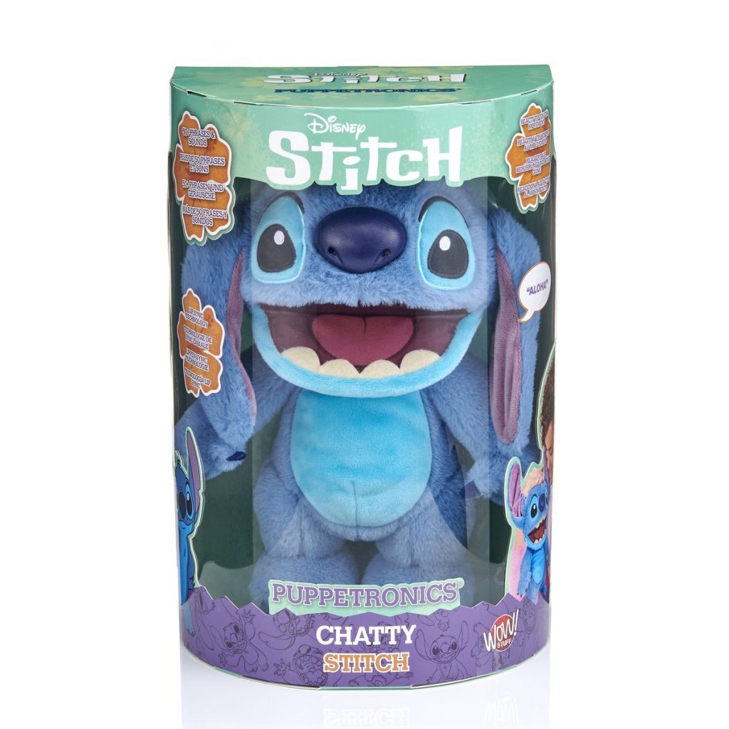 Disney Stitch Chatty Stitch Interactieve Knuffel 30 Cm
