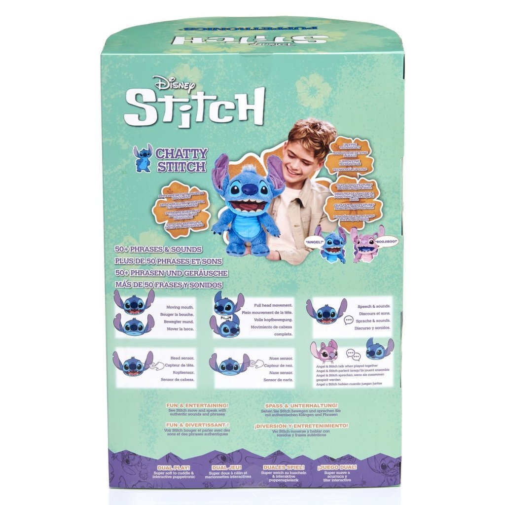 Disney Stitch Chatty Stitch Interactieve Knuffel 30 Cm