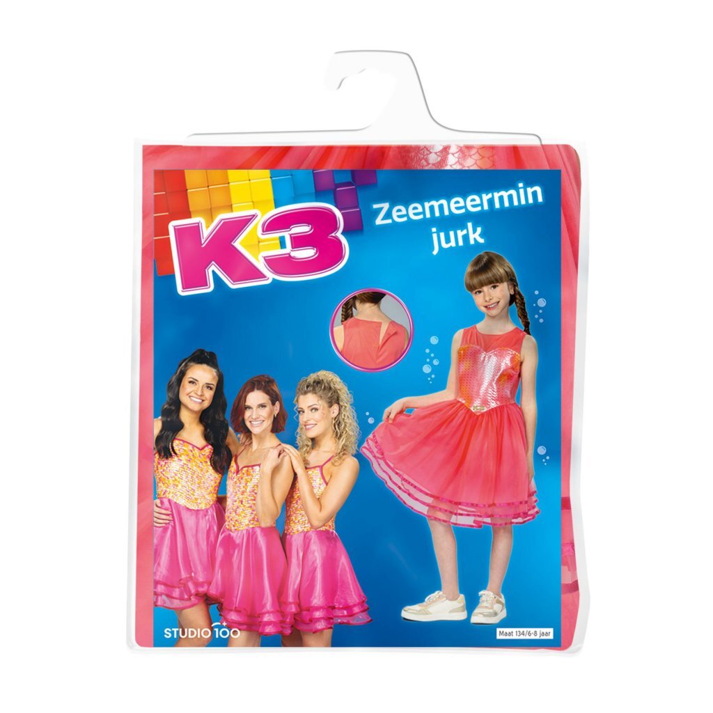 K3 Zeemeermin Jurk 6-8 Jaar