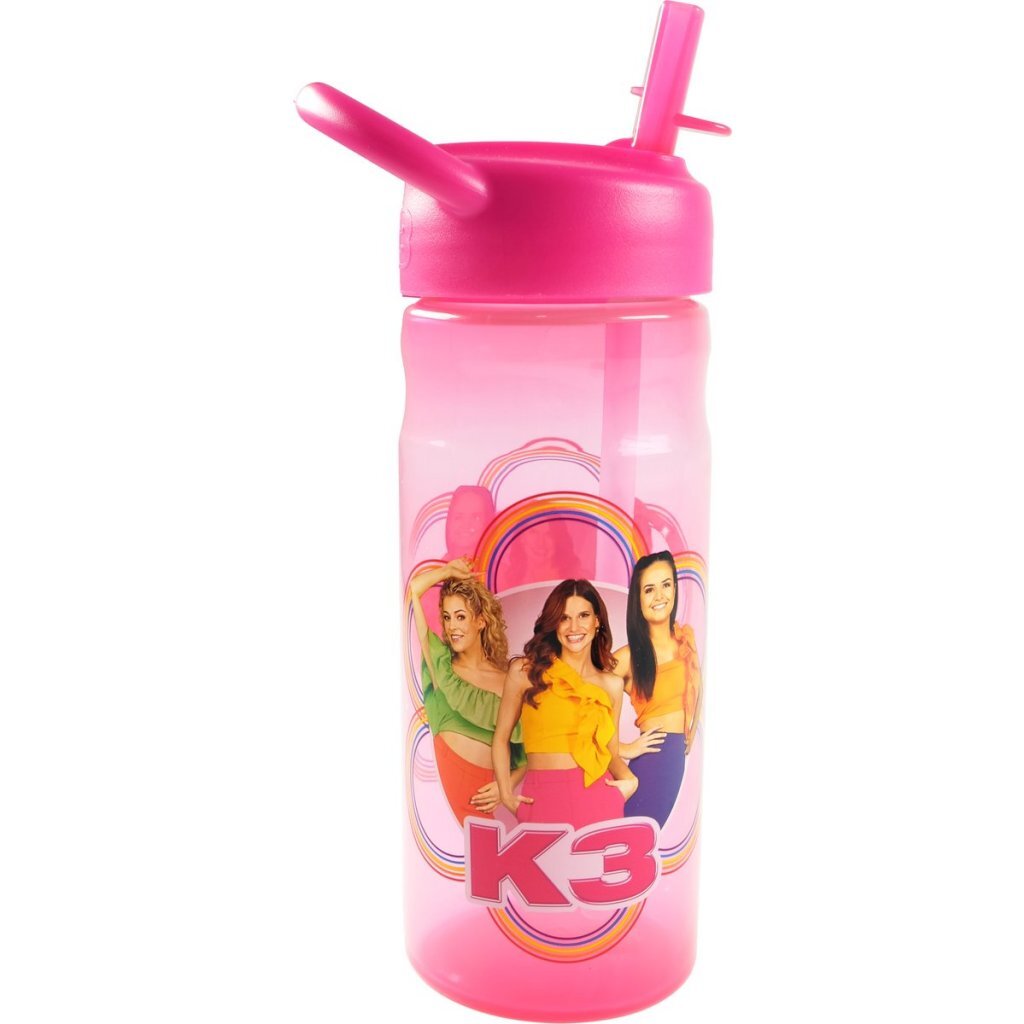 K3 Drinkfles 500 Ml Roze/Transparant