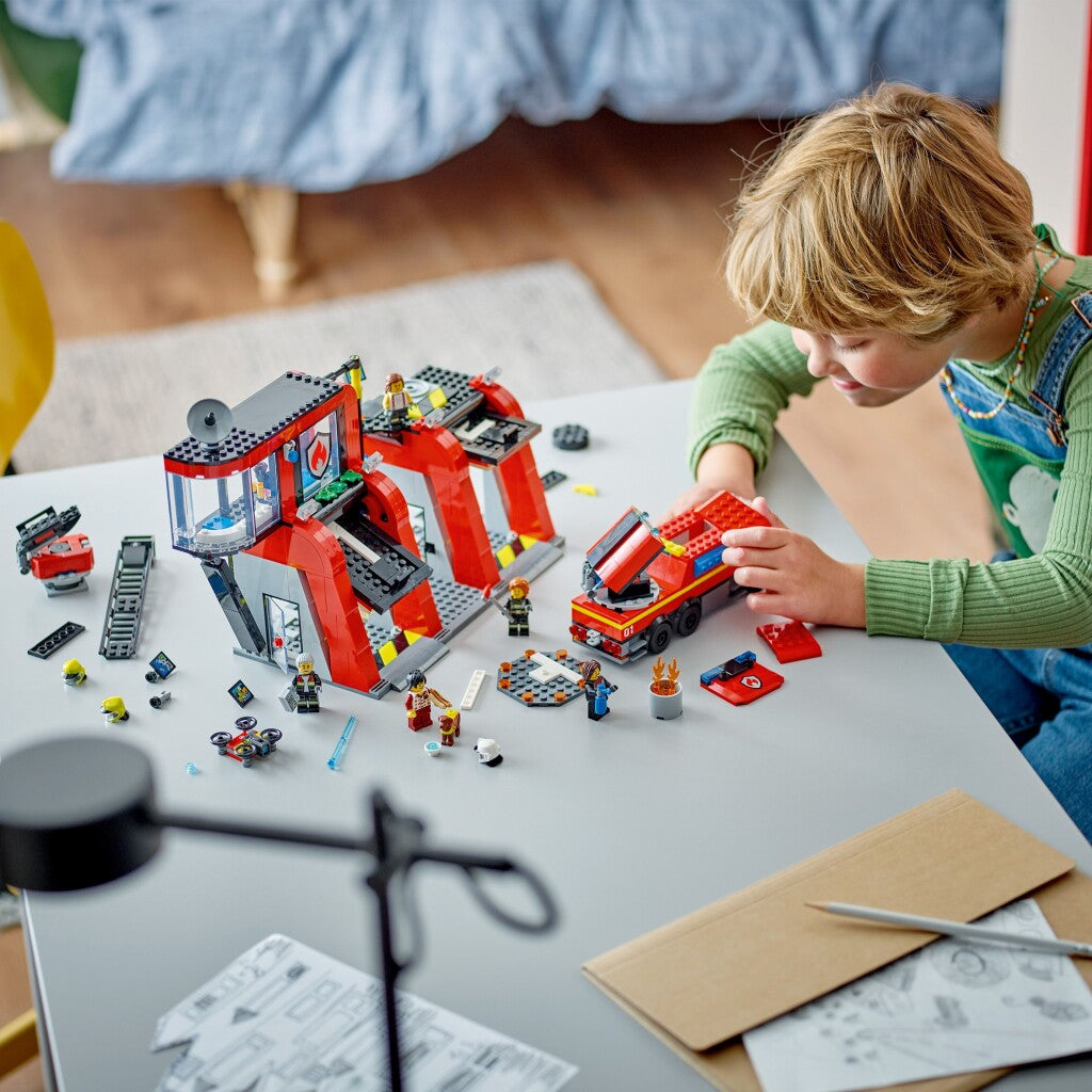 Lego City 60414 Brandweerkazerne En Brandweerauto