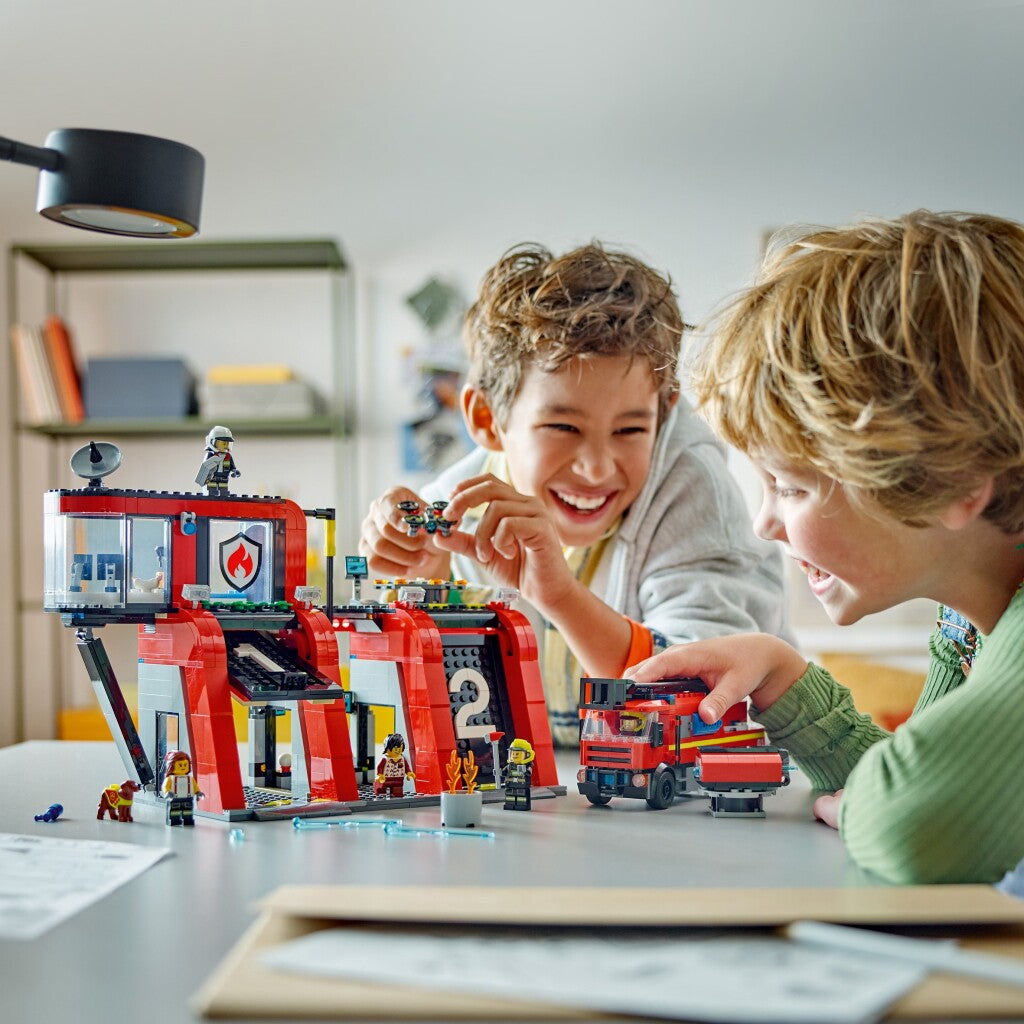 Lego City 60414 Brandweerkazerne En Brandweerauto