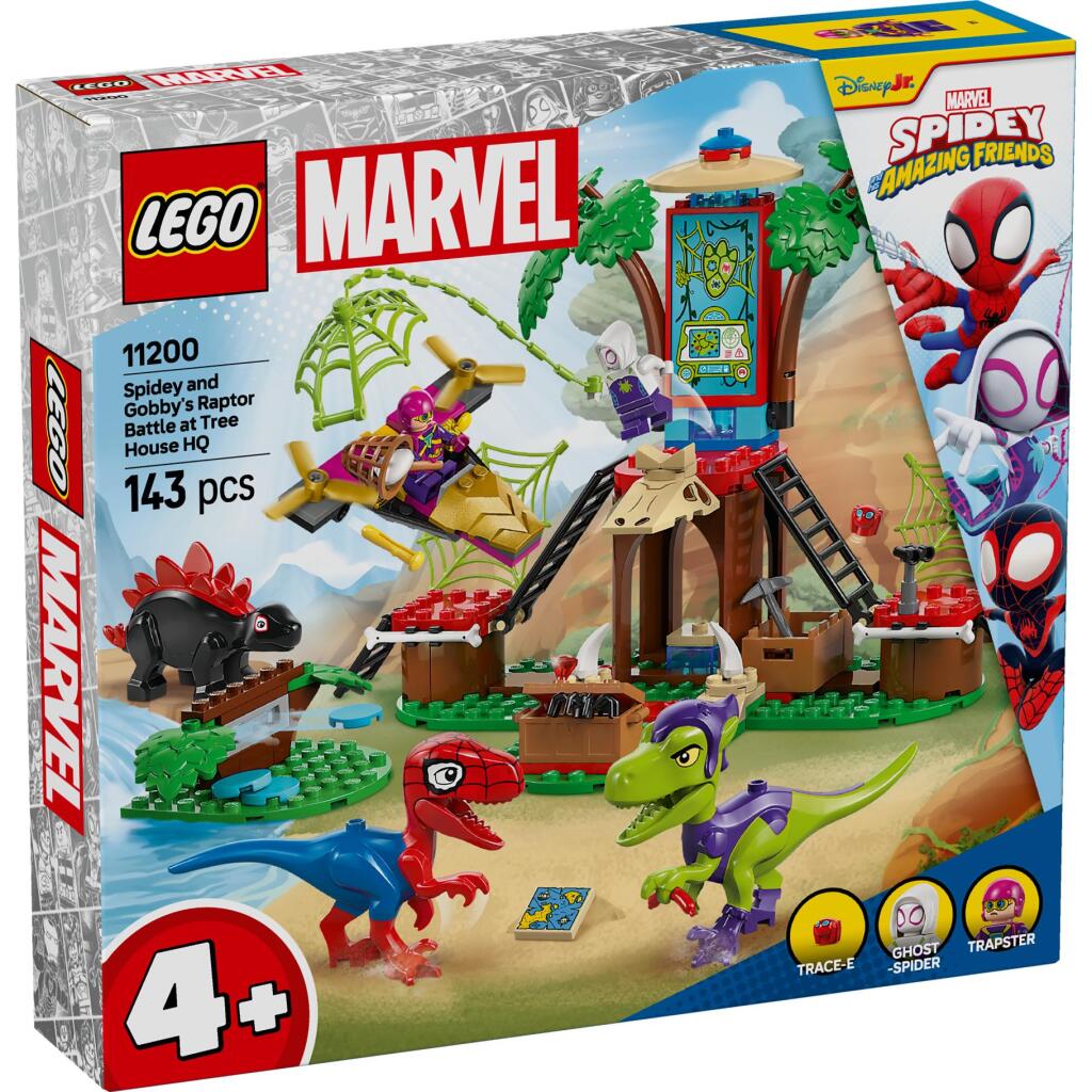 Lego Spidey And Friends 11200 Spidey En Gobby'S Raptorstrijd Bij De Boomhut