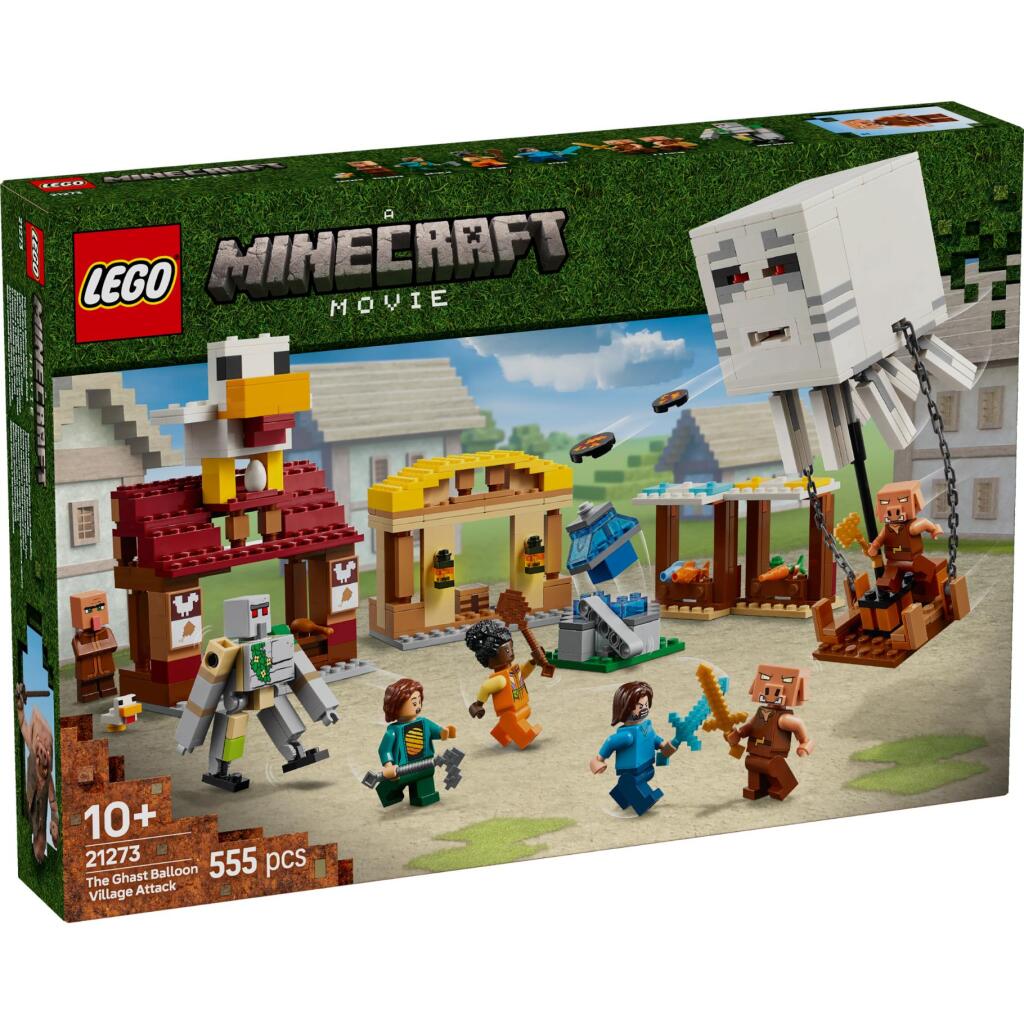 Lego Minecraft 21273 De Ghast-Ballon Aanval Op Het Dorp