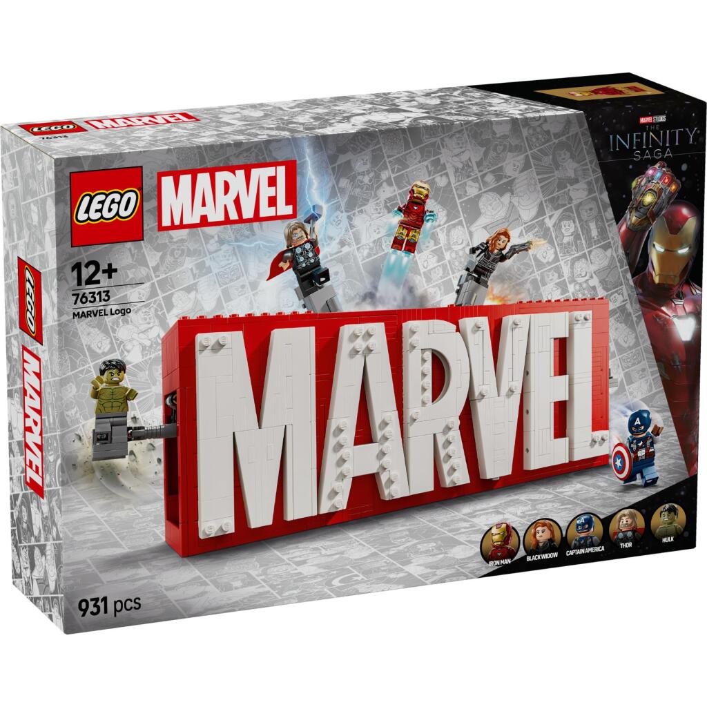 Lego Super Heroes 76313 Marvel Logo En Minifiguren