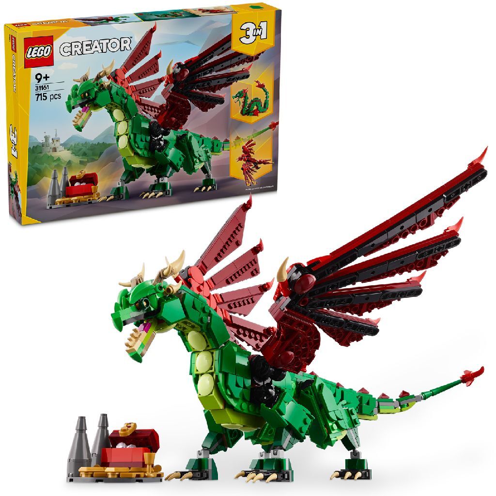 Lego Creator 31161 3In1 Middeleeuwse Draak