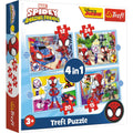 Trefl Spidey And Friends 4In1 Puzzel 12-24 Stukjes