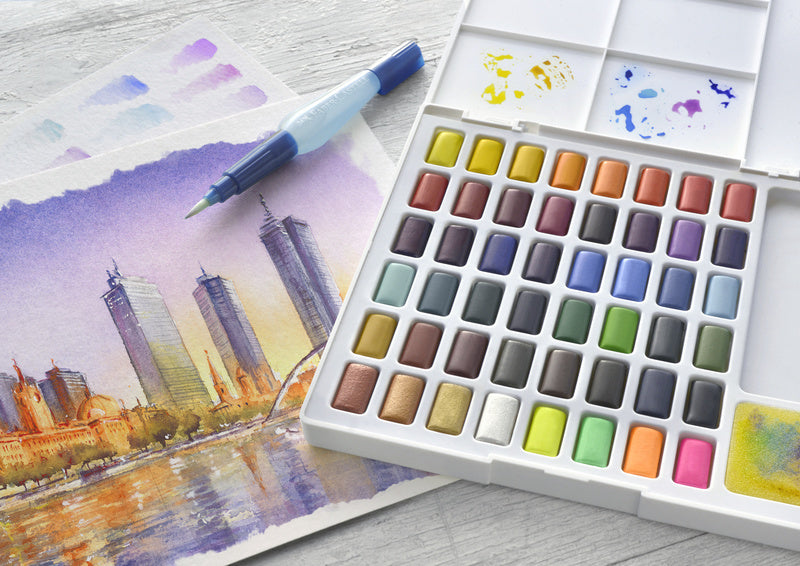 Faber Castell Fc-169748 Waterverf Faber-Castell In Box Met 48 Kleuren