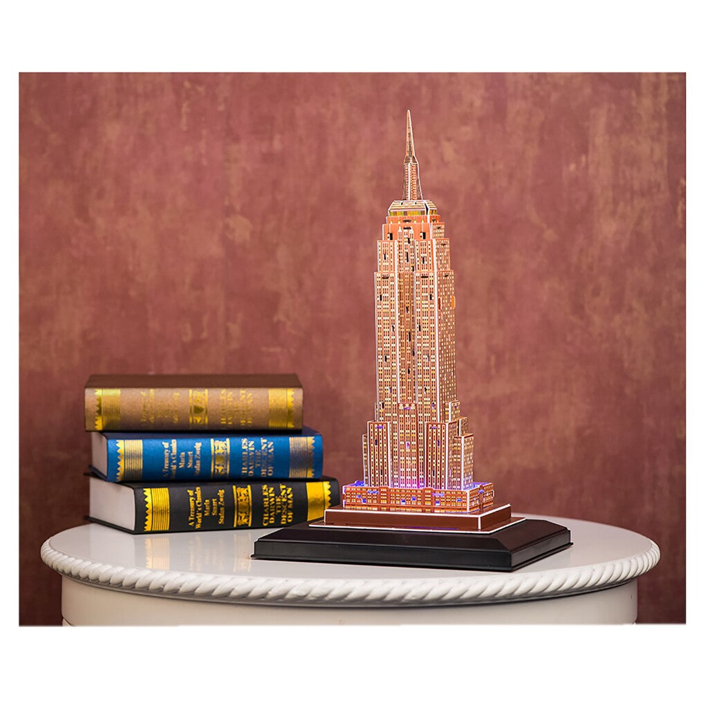 Cubic Fun 3D Puzzel Empire State Building + Led Verlichting 58 Stukjes