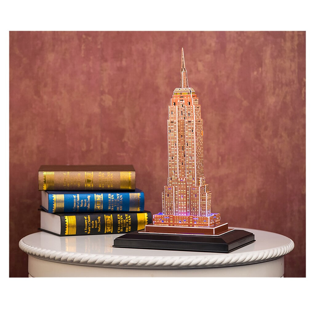 Cubic Fun 3D Puzzel Empire State Building + Led Verlichting 58 Stukjes