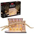 Cubic Fun Houten Led 3D Puzzel Natural Museum Blauwe Vinvis 222 Stukjes