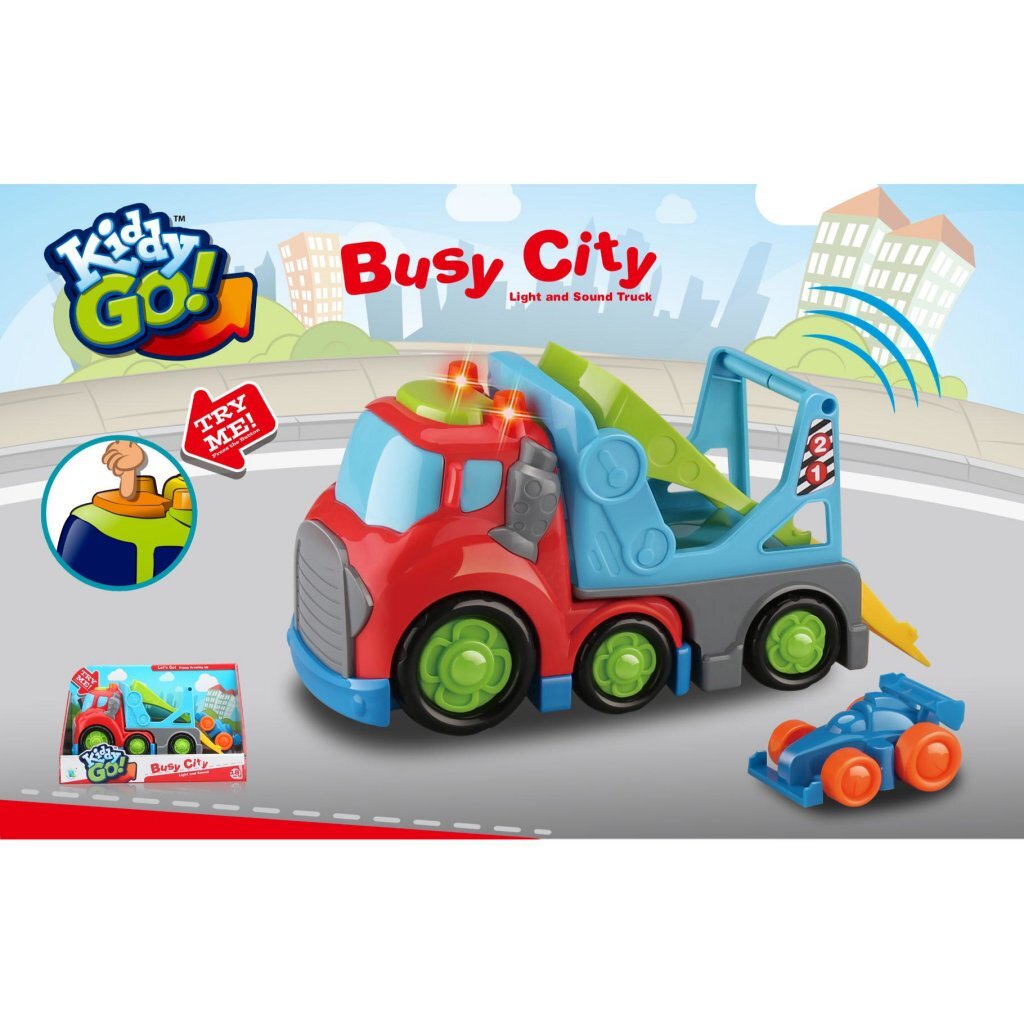 Overige Merken Kiddy Go Auto Transporter + Licht En Geluid 19.5 Cm