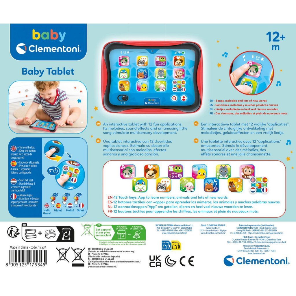 Clementoni Baby Tablet + Geluid