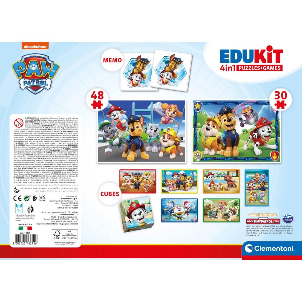 Clementoni Edukit 4In1 Paw Patrol