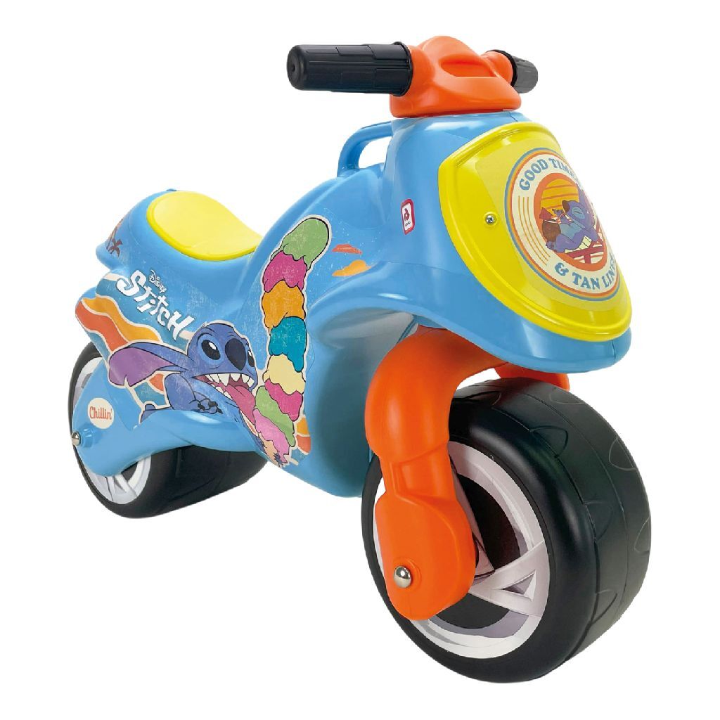 Injusa Disney Stitch Loopmotor Blauw/Oranje/Geel