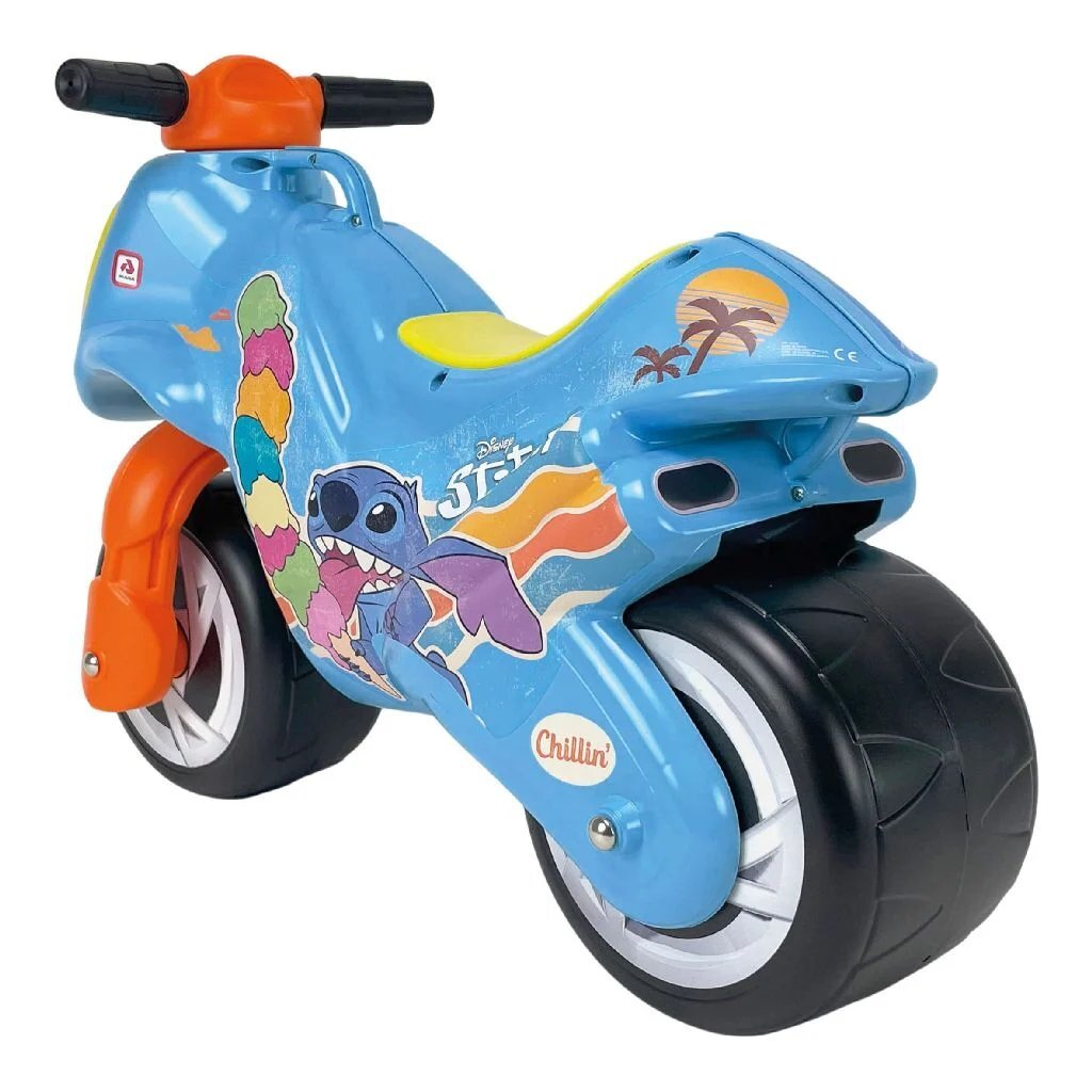 Injusa Disney Stitch Loopmotor Blauw/Oranje/Geel