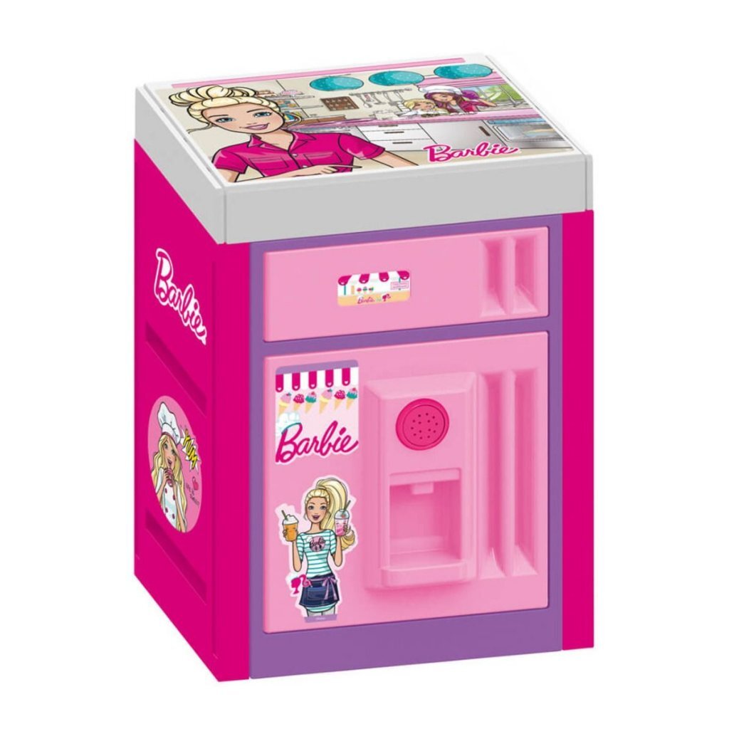 Dolu Barbie Koelkast + Geluid Roze/Paars