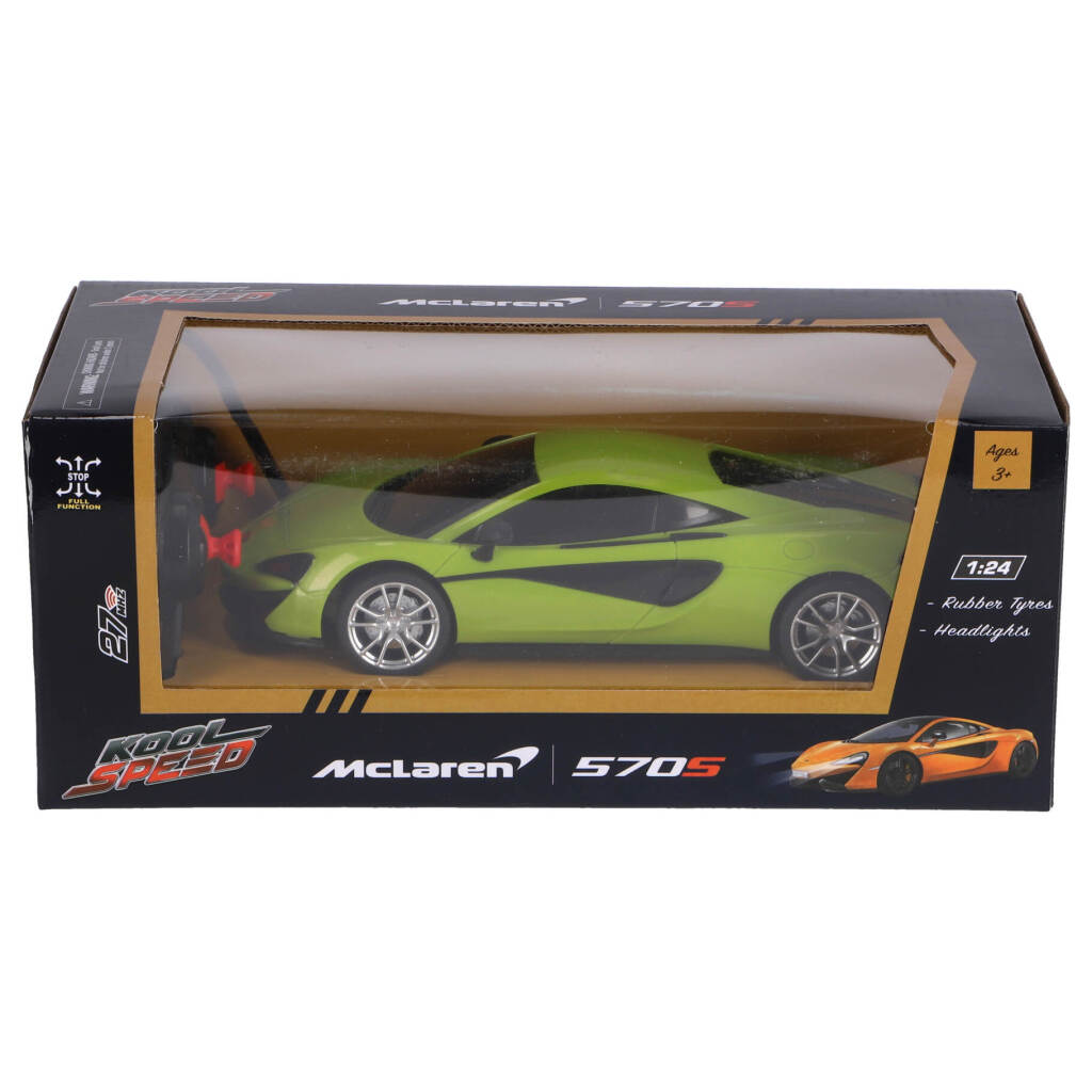 Kool Speed Rc Mclaren 570S 1:24 + Licht Neon Groen