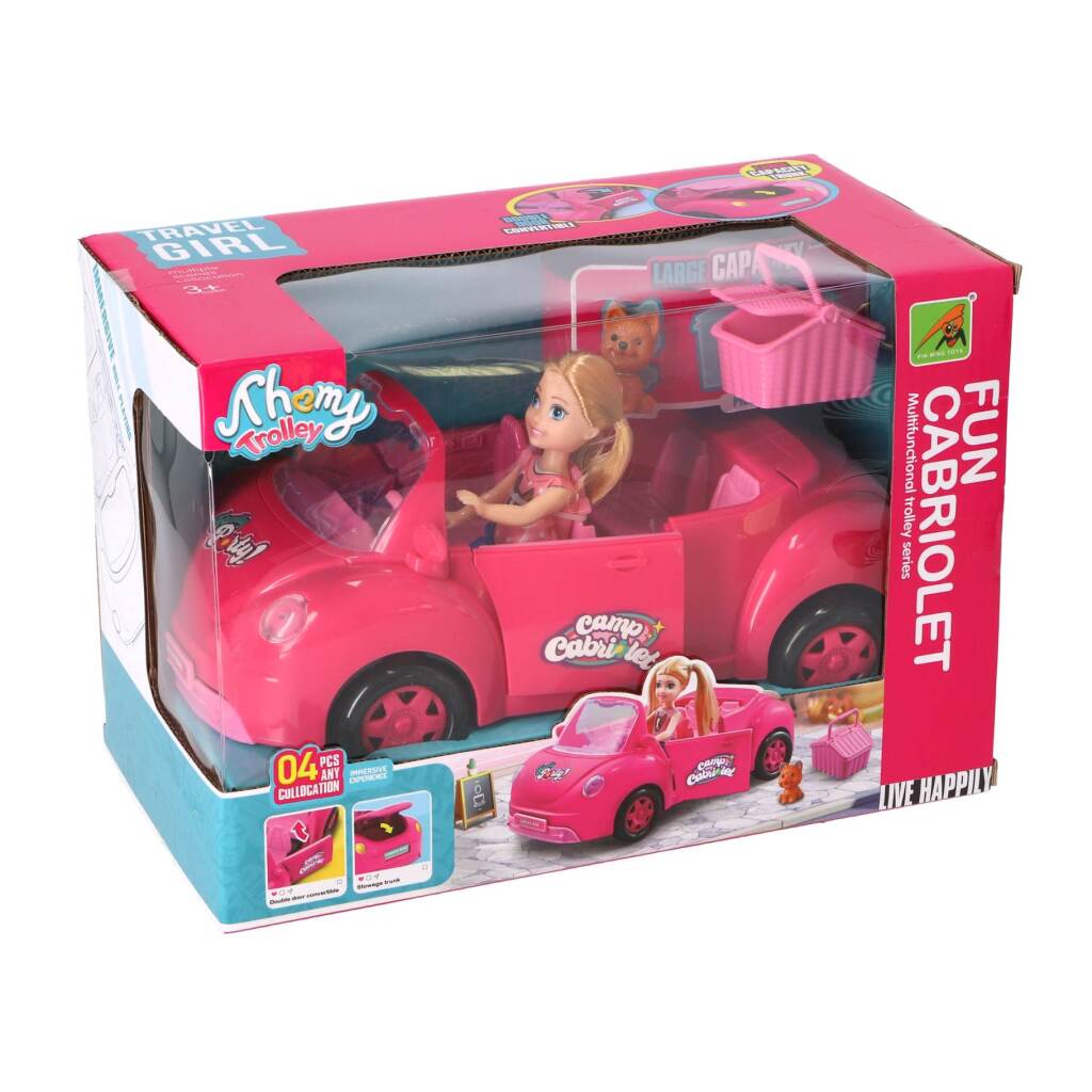 Overige Merken Fun Cabriolet Met Pop Roze
