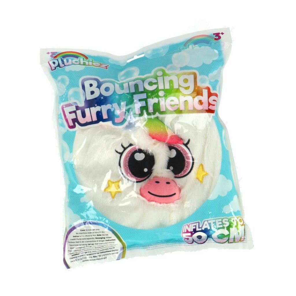 Pluchiez Amazing Cool Bal Bouncing Knuffel Eenhoorn 50 Cm