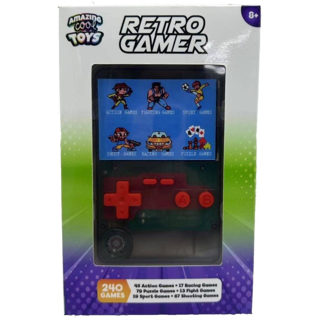 Overige Merken Amazing Cool Retro Gamer Transparant Zwart