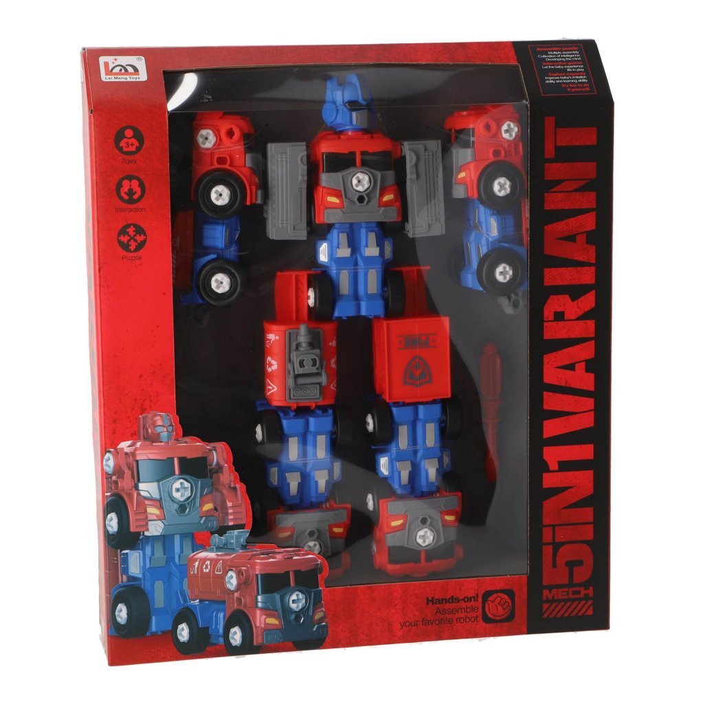Overige Merken Robot Transformeerbaar Rood/Blauw