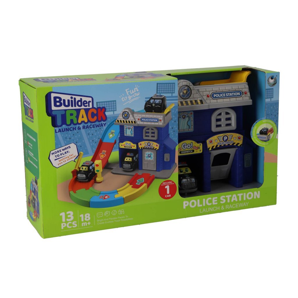 Overige Merken Builder Track Politiebureau + Auto