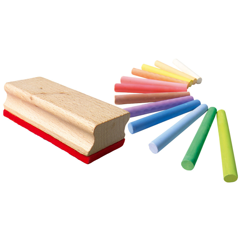 Ses Creative Kleurkrijtjes Met Wisser 12 Stuks