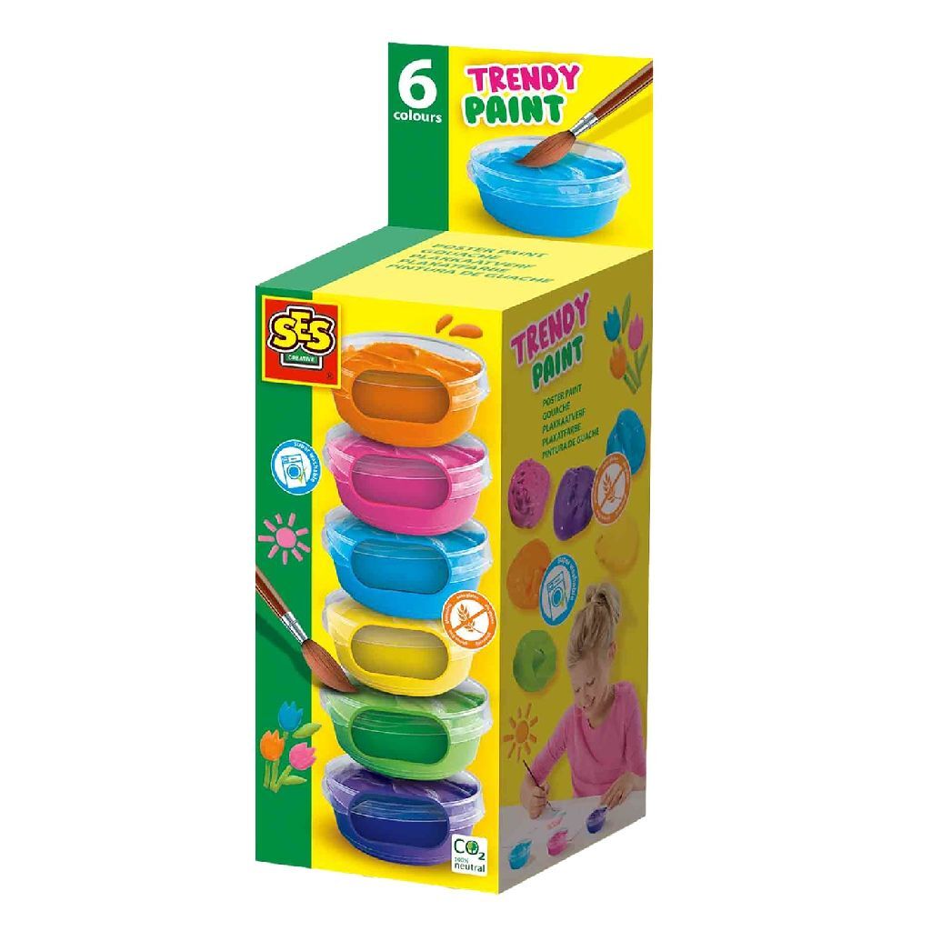 Ses Creative Plakkaatverf Trendy 6X45 Ml